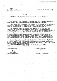 14.6 Brief betr. Transport aus Hamburg 